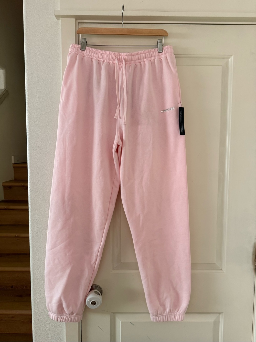 White Fox pink sweatpants women’s size XL